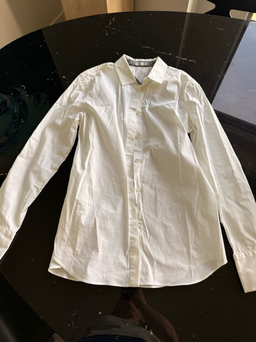 Brunello Cucinelli White Classic Button-Up Blouse